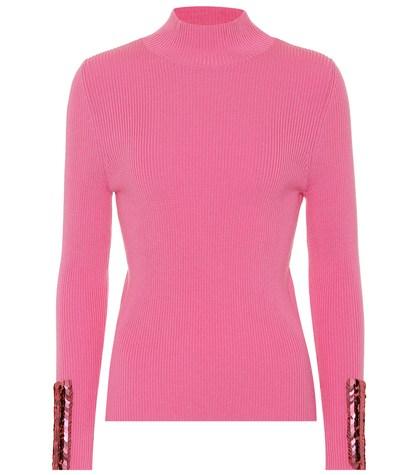Delpozo Sequined Merino Wool Sweater