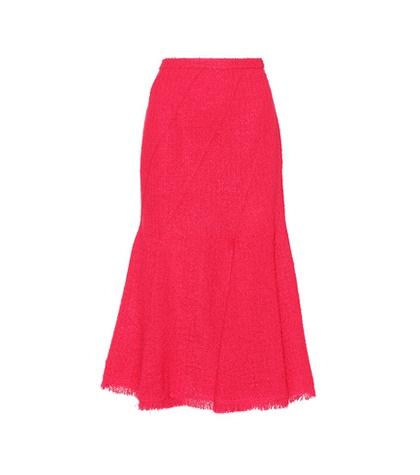 Oscar De La Renta Wool And Mohair-blend Skirt