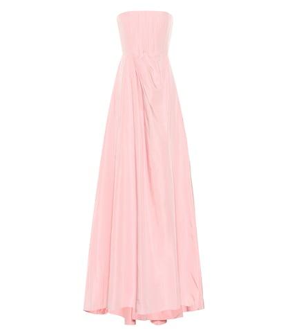 Alex Perry Valeria Strapless Silk Grosgrain Gown
