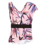 81hours Printed Silk-blend Jersey Top