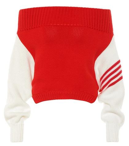 Alexander Mcqueen Off-the-shoulder Wool Sweater