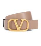 Clergerie Valentino Garavani Go Logo Leather Belt