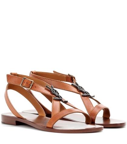 Saint Laurent Nu Pieds 05 Leather Sandals