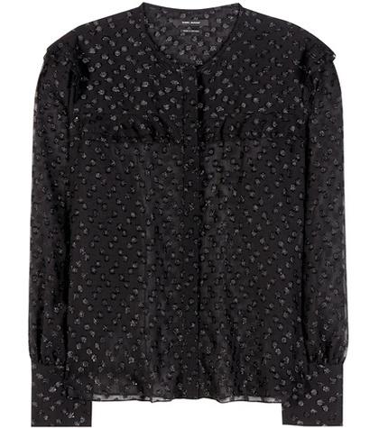 Isabel Marant Airy Metallic Fil Coupé Blouse