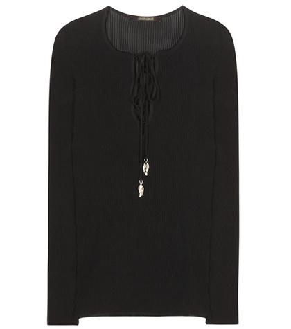 Rosie Assoulin Lace-up Knit Top
