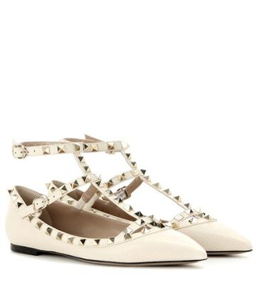 Fausto Colato Valentino Garavani Rockstud Leather Ballerinas