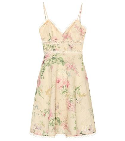 Zimmermann Iris Cotton And Linen Minidress
