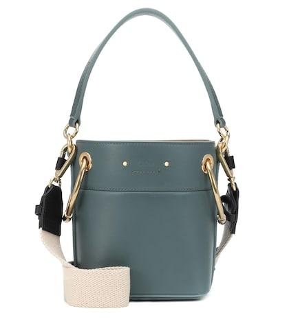 Mugler Mini Roy Leather Bucket Bag
