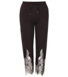 Mcq Alexander Mcqueen Lace-trimmed Track Pants