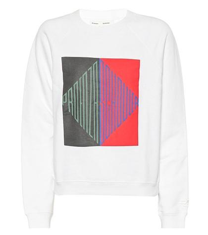 Ganni Printed Cotton Sweatshirt