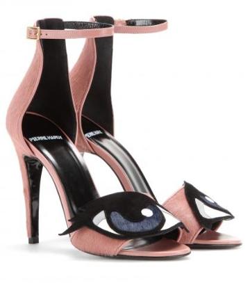 Pierre Hardy Calf Hair, Leather And Suede Sandals