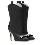 Woolrich Crystal Embellished Satin Boots