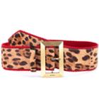 Etro Leopard Calf Hair Belt-printed