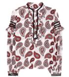 Helmut Lang Printed Silk Top
