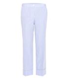 Aquazzura Striped Cotton Cropped Trousers