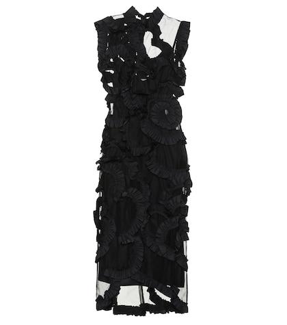 Moncler Genius 4 Moncler Simone Rocha Ruffled Silk-blend Dress