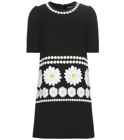 Roger Vivier Wool Dress With Appliqué