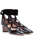 Valentino Valentino Garavani Lace-up Patent Leather Pumps