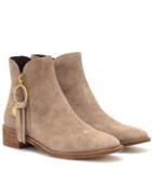 See By Chlo Louise Flat Suede Ankle Boots