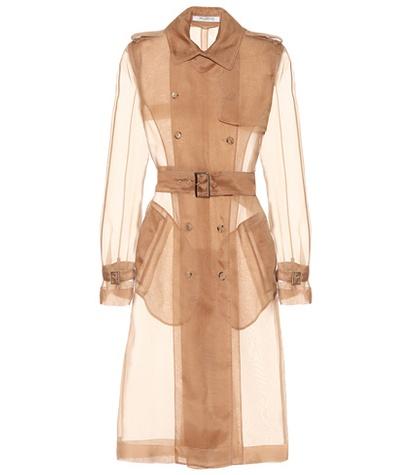 S Max Mara Silk Organza Trench Coat