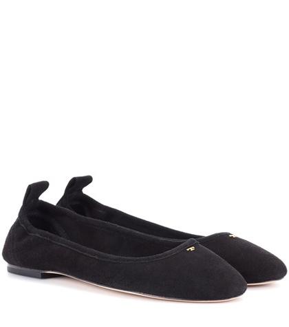 Tory Burch Therese Suede Ballerinas