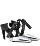 Valentino Metallic Leather Mules