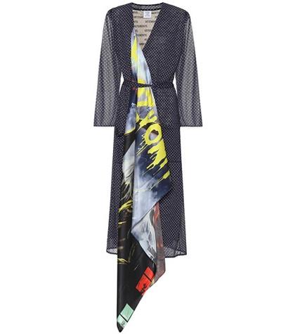 Vetements Mixed Print Midi Dress