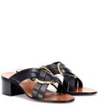 Chlo Buckle Leather Sandals