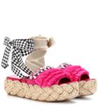 Saint Laurent Embellished Platform Slides