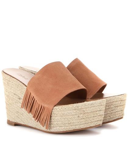M.i.h Jeans Suede Wedge Espadrilles