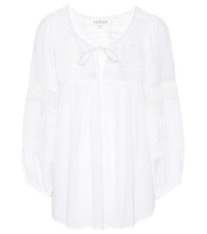 Velvet Evie Cotton Blouse