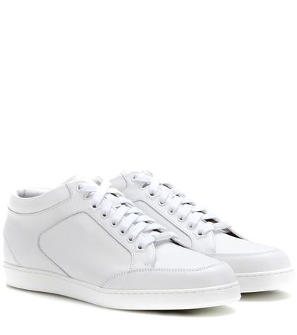 Jimmy Choo Miami Leather Sneakers
