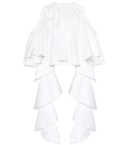 Ellery Ruffled Cotton Top