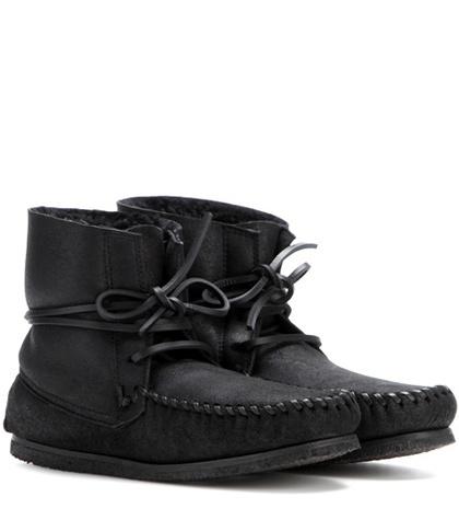 Tod's Eve Suede Moccasin Ankle Boots