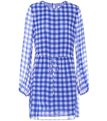 Diane Von Furstenberg Checked Silk Dress