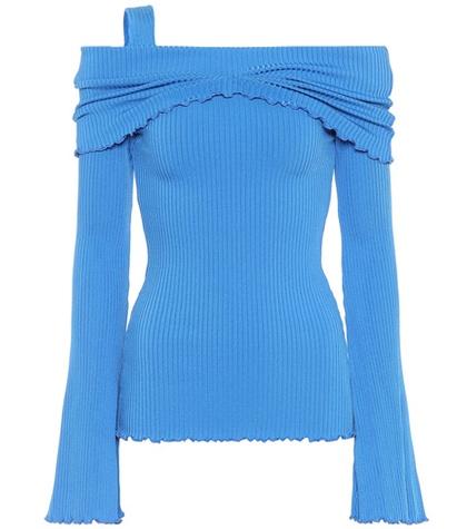 Ellery Off-the-shoulder Ribbed Top