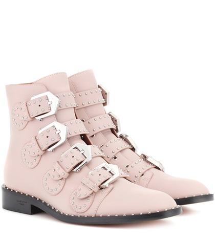 Givenchy Embellished Leather Ankle Boots