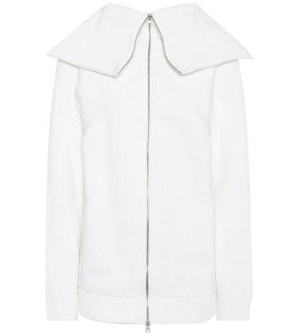 Victoria Beckham Ribbed Wool Cardigan