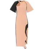 David Koma Cutout Cady Midi Dress