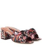 Etro Printed Satin Sandals