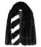 Off-white Faux Fur Coat