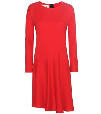 Rick Owens Wool And Silk-crêpe Dress