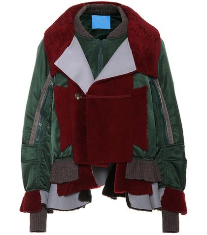 Miu Miu Shearling-trimmed Layered Jacket