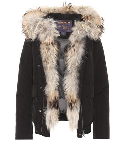 Woolrich Military Fur-trimmed Coat