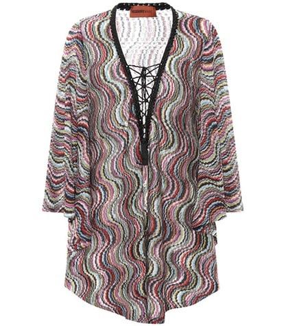 Prada Metallic Knitted Cover-up