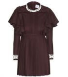 Olympia Le-tan Lace-trimmed Wool-blend Dress