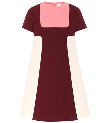 Valentino Silk And Wool Crêpe Minidress