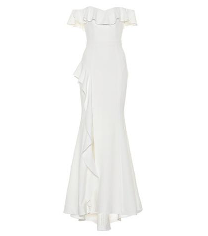Rebecca Vallance Aegean Off-the-shoulder Gown