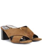 Diane Von Furstenberg Loulou 70 Suede Mules