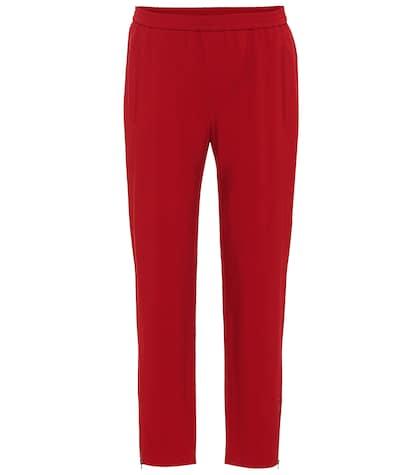 Stella Mccartney Tamara Cropped Stretch Cady Pants